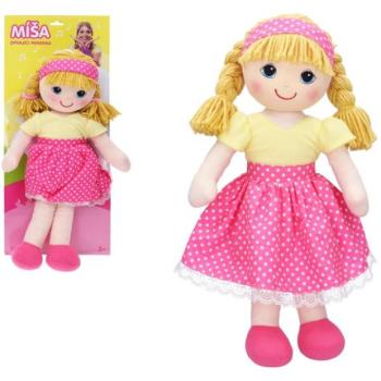 Éneklő szövet baba Míša Růžičková 55 cm - CZ borító, TV reklám kép