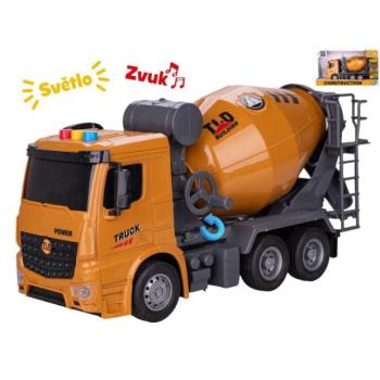 Építőipari betonkeverő autó 27 cm lendkerekes, elemes, fénnyel és hanggal kép