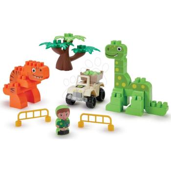 Építőjáték dínókkal Dino Park Écoiffier állatkákkal és autóval 18 hó-tól kép