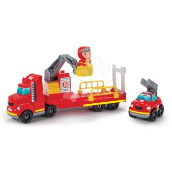 Építőjáték jármű tűzoltó Abrick Fire Truck Operation Écoiffier figura és 2 jármű 18 hó-tól kép