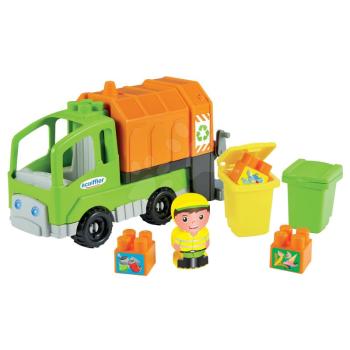 Építőjáték Szemetes autó Abrick Écoiffier kukással 24 cm hosszú 18 hónapos kortól kép