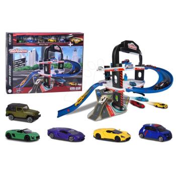 Építőjáték városi 3 szintes garázs Urban Garage Majorette 5 fém kisautóval 5 éves kortól kép