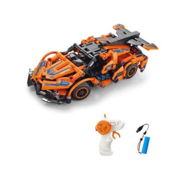 Építőkészlet Narancssárga RC autó távirányítóval 18,5 cm kép