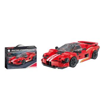 Építőkészlet sportautó Racing Champion 305 darabos piros kép
