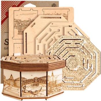 EscapeWelt 3D fa rejtvény doboz Secret Maze Box kép