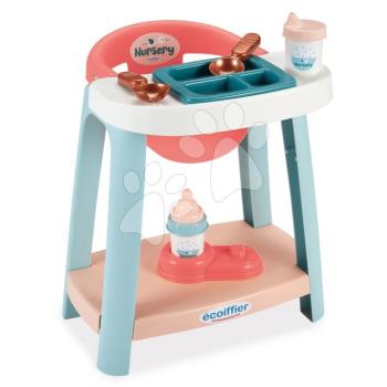 Etetőszék Nursery Écoiffier 30 cm játékbabának cumisüveggel és kiegészítőkkel 18 hó-tól kép