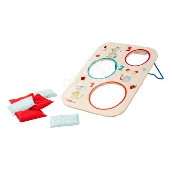 Fa célbadobós játék zsákokkal Outdoor Throwing Game Eichhorn 6 zsák 1-2 játékosnak kép