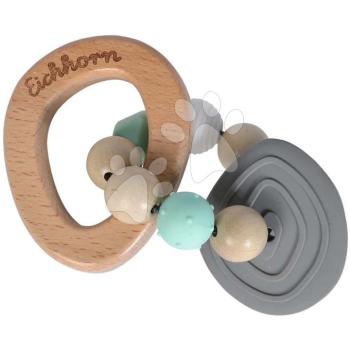 Fa csörgő Baby Pure Grasping Toy Eichhorn szilikon karikával 3 hó-tól kép
