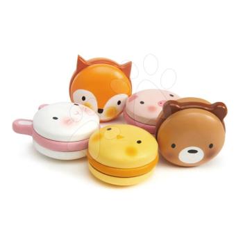 Fa édes makarónok Animal Macarons Tender Leaf Toys csibe, mackó, nyuszi, róka, malacka 2 évtől kép