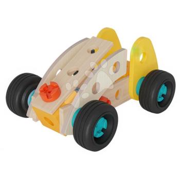 Fa építőjáték autó Construct Mini Racer Eichhorn 1 modell 28 drb 3 évtől kép