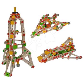 Fa építőjáték Világűr Rocket Constructor Tool Box Eichhorn rakéta, űrhajó és űrrepülőgép 250 darab 6 éves kortól kép