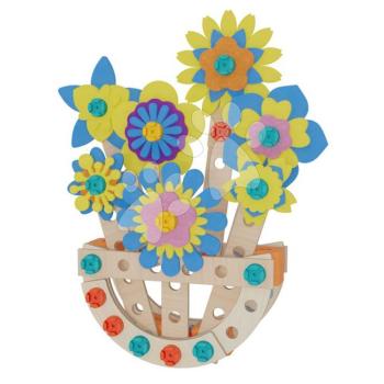 Fa építőjáték virágok Construct Flower Pot Eichhorn 2 modell 129 drb 4 évtől kép