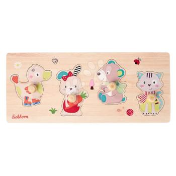 Fa formaillesztő puzzle Állatkák Friends Eichhorn 4 részes alappal 12 hó-tól EH5478 kép