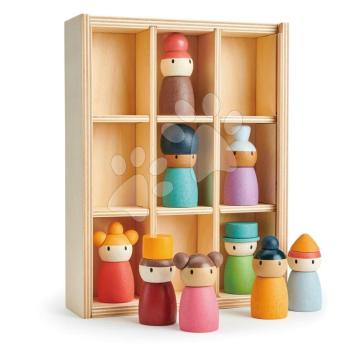 Fa hotel Happy Folk Hotel Tender Leaf Toys 9 figurával a szobákban kép