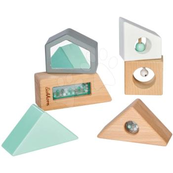 Fa készségfejlesztő kockák hanggal Baby Pure Sensor Sound Blocks Eichhorn 6 darabos 12 hó-tól kép