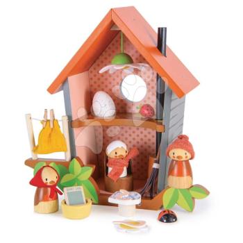 Fa madárfészek Robin’s Nest Box Tender Leaf Toys madárfigurákkal és tojással kép