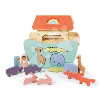 Fa Noé bárkája Archa Little Noah's Ark Tender Leaf Toys 6 pár állatkával 24 hó-tól kép