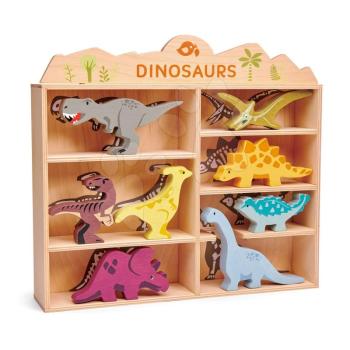 Fa ősállatok polcon 8 drb Dinosaurs set Tender Leaf Toys kép