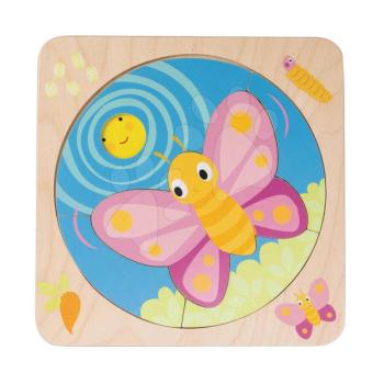 Fa puzzle a pillangó fejlődése Butterfly Life 4in1 Tender Leaf Toys 4 szakasz kép