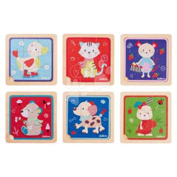 Fa puzzle állatkák Lift Out Puzzle Friends Eichhorn 10 darabos 6 fajta 24 hó-tól kép