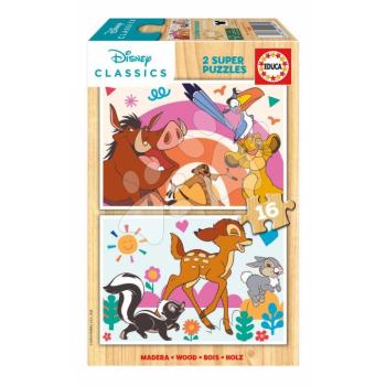 Fa puzzle Animals Disney Educa 2x16 darabos kép