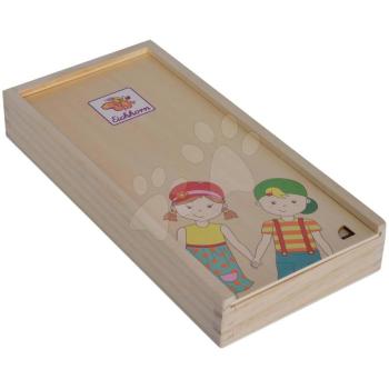 Fa puzzle emberi test Body Puzzle with Wooden Box Eichhorn 18 darabos dobozban 24 hó-tól kép