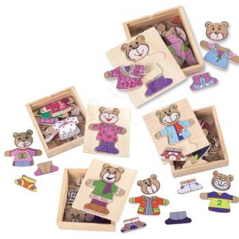 Fa puzzle mackó Bear Puzzle Eichhorn 20 darabos váltóruhával 24 hó-tól kép