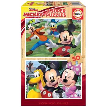 Fa puzzle Mickey&Friends Educa 2x50 darabos 5 évtől kép