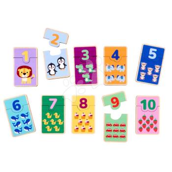 Fa puzzle számokkal Games Numbers Account Eichhorn 20 részes állatkás és tárgyas ábrákkal 24 hó-tól kép