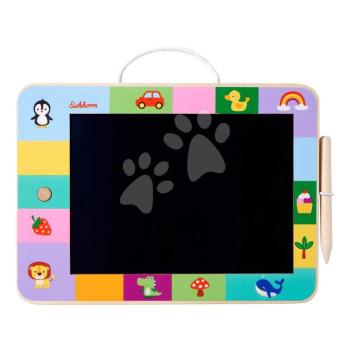 Fa rajztábla LCD Drawing Board Eichhorn fa tollal és törlőgombbal kép