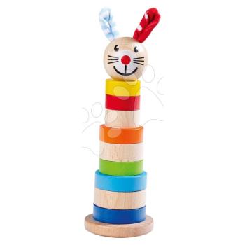 Fa toronyépítő Baby Stapel Tower Rabbit Eichhorn 11 darabos 20 cm magas 12 hó-tól kép