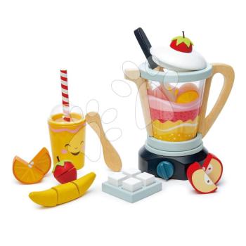 Fa turmixgép Fruity Blender Tender Leaf Toys pohárral, gyümölcsökkel és jégkockákkal kép