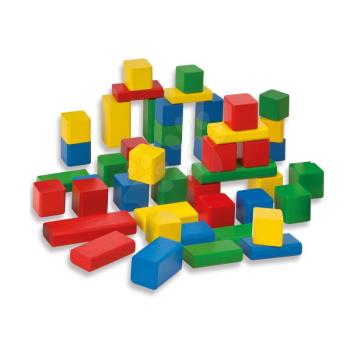 Fakockák Coloured Wooden Blocks Eichhorn színesek 50 db 2,5 cm magas 12 hó-tól kép