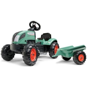 Falk pedálos traktor FARM LANDER 2054L pótkocsival - zöld kép