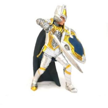 Fehér páncélos lovag figura 10 cm kép