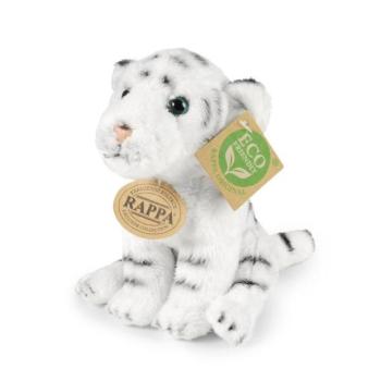 Fehér plüss tigris ülő 15 cm ECO-FRIENDLY kép