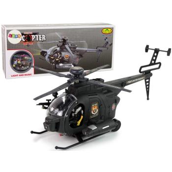 Fekete katonai helikopter kép