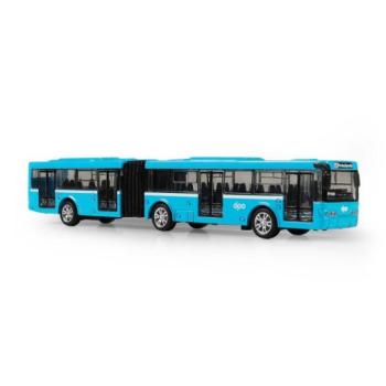 Fém ívelt busz DPO Ostrava kék 18 cm kép