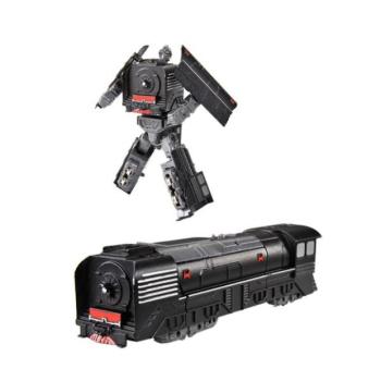 Fém robot szétszerelhető mozdony fekete kép