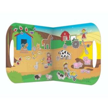 Fiesta Crafts Újrafelhasználható matricák Farm jelenettel kép