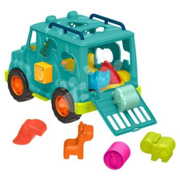 Formaillesztő terepjáró Animal Rescue B-Toys 8 színes forma 12 hó-tól