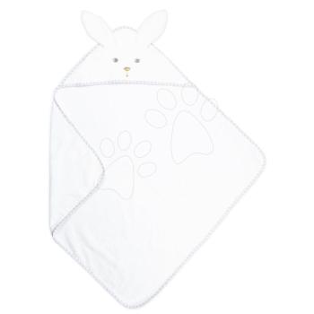 Fürdőlepedő kapucnival legkisebbeknek Nyuszi My Rabbit Bath Towel Perle Kaloo fehér 75*75 cm lágy puha anyagból 0 hó-tól kép