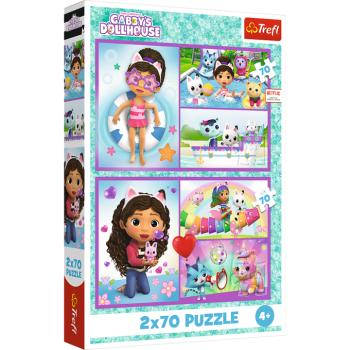 Gábi varázslatos háza puzzle 2x70 darab Trefl kép