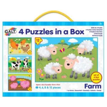Galt 4 puzzle egy dobozban - Farm kép