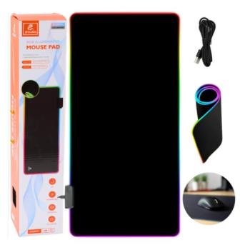 Gamer egér- és billentyűzetpad RGB háttérvilágítással, 80x30 cm kép