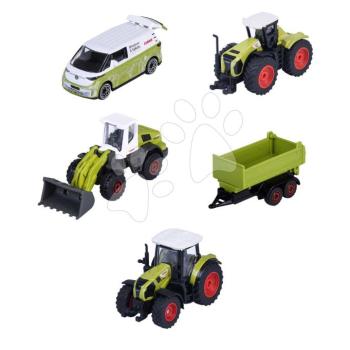 Gazdasági kisautók Farm Vehicle Gift Pack Majorette fém 5 fajta egy szettben ajándékcsomagolásban 7,5 cm hosszú 1:64 cm kép