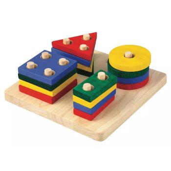 Geometriai formákkal ellátott tábla