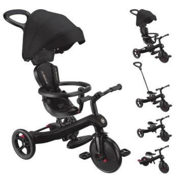 Globber tricikli Explorer Trike 4in1 Fekete