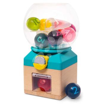 Golyóautomata Rainbow Gumballs B-Toys színek és számok megismerésére 12 hó-tól kép