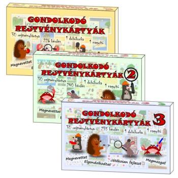Gondolkodó - Rejtvénykártyák TRIPLA csomag kép